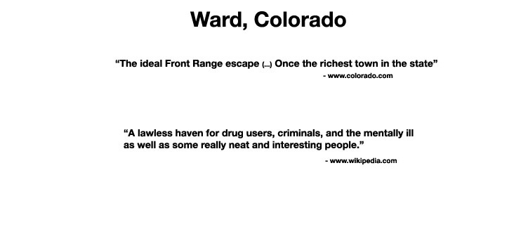 Ward Colorado